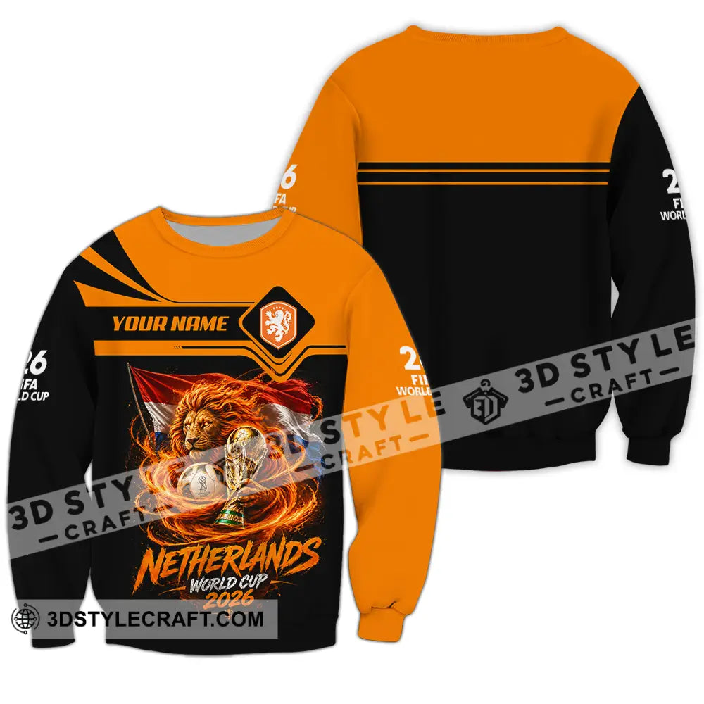 Unisex Shirt - Custom Netherlands World Cup 2026 Shirt - Long Sleeve / S - T-shirt