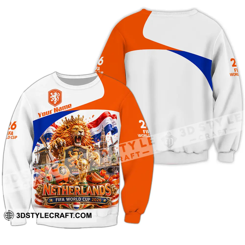 Unisex Shirt - Custom Netherlands World Cup 2026 Shirt - Long Sleeve / S - T-shirt