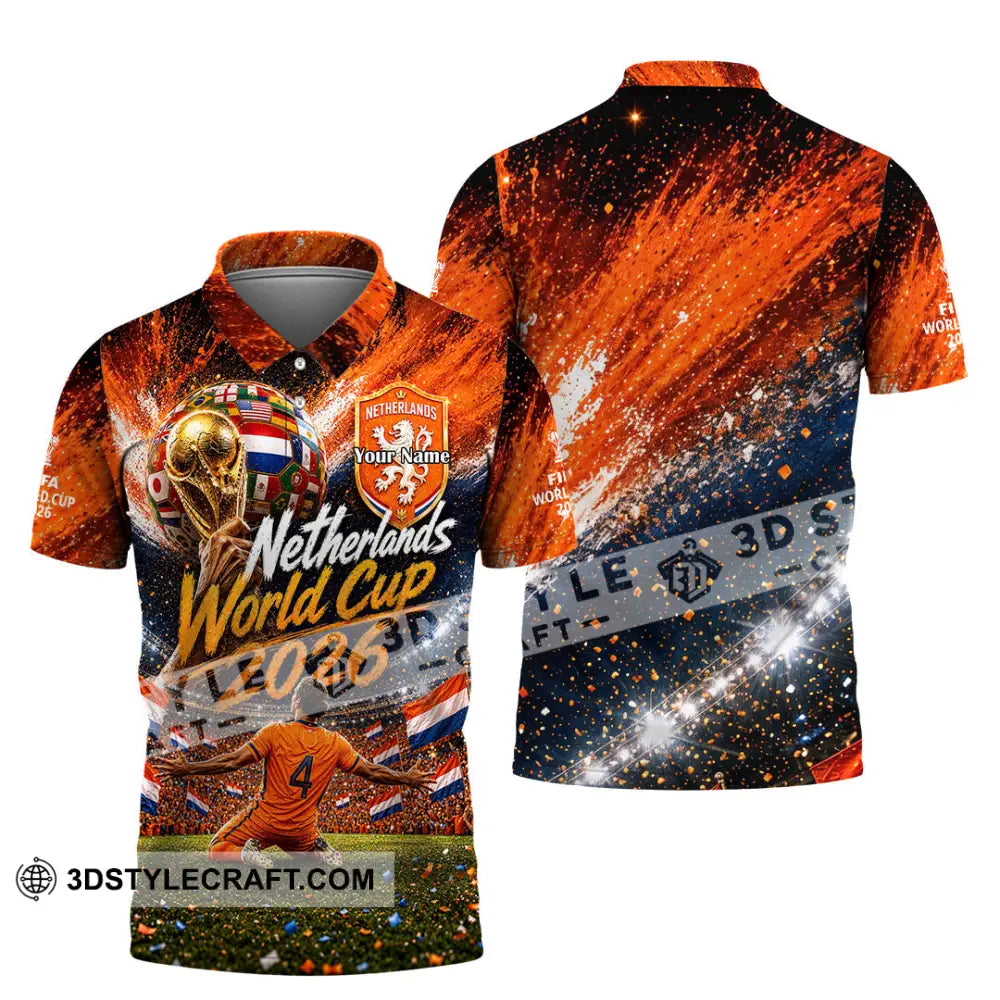 Unisex Shirt - Custom Netherlands World Cup 2026 Shirt - Polo Shirt / S - T-shirt