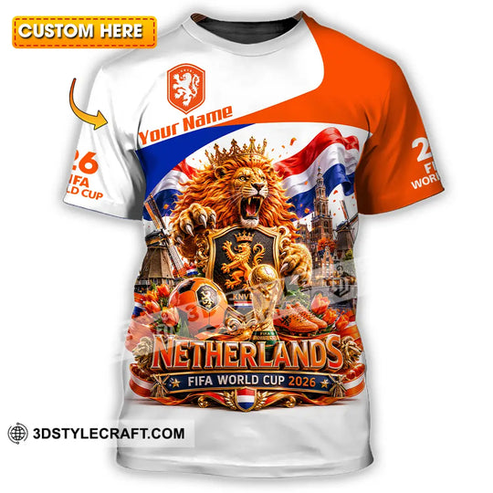 Unisex Shirt - Custom Netherlands World Cup 2026 Shirt style option 1