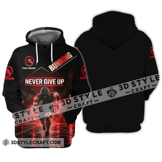 Unisex Shirt - Custom Never Give Up Running Shirt style option 3