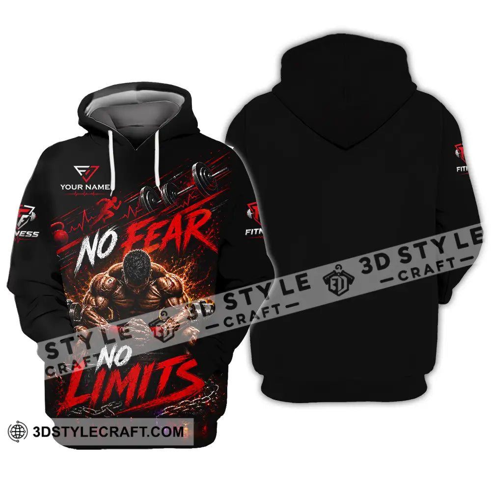 Unisex Shirt - Custom No Fear No Limits Shirt - Hoodie / S - T-shirt