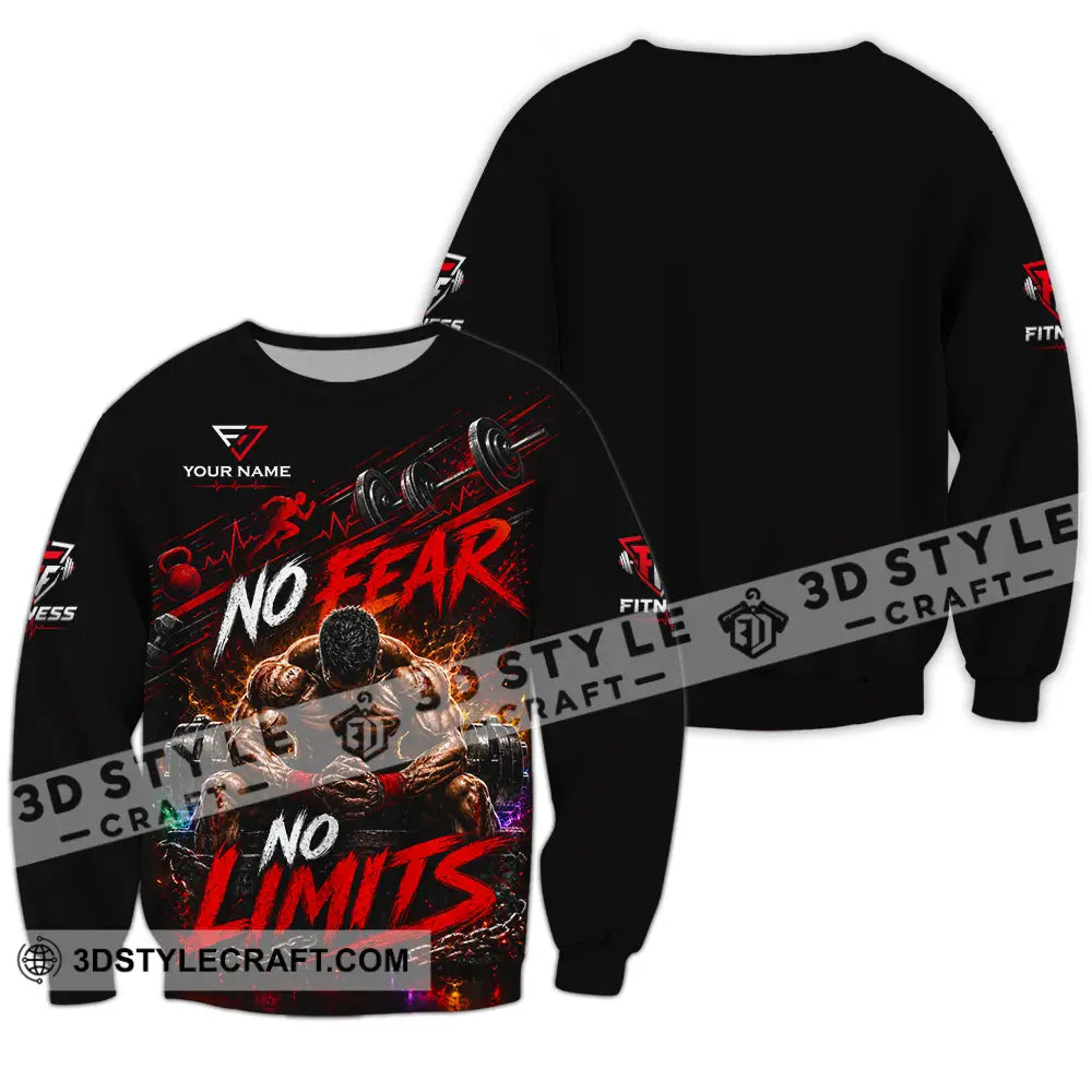 Unisex Shirt - Custom No Fear No Limits Shirt - Long Sleeve / S - T-shirt