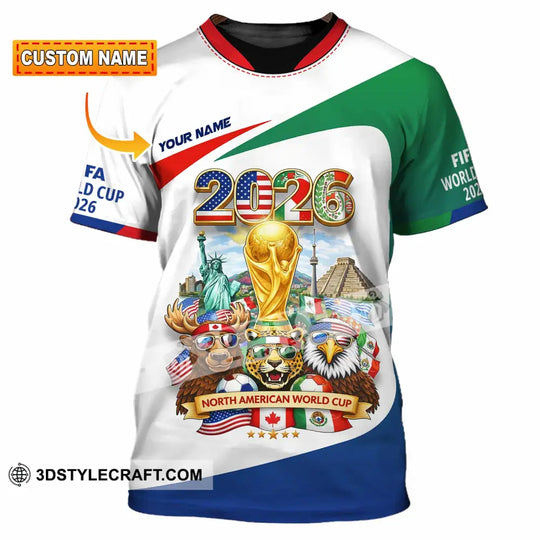 Unisex Shirt - Custom North American FIFA 3D Shirt style option 1