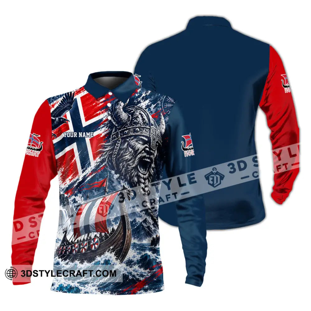 Unisex Shirt - Custom Norway Shirt - Long Sleeve Polo / S - T-shirt
