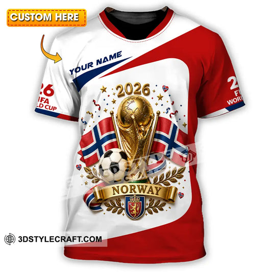 Unisex Shirt - Custom Norway World Cup 2026 Shirt - T-shirt