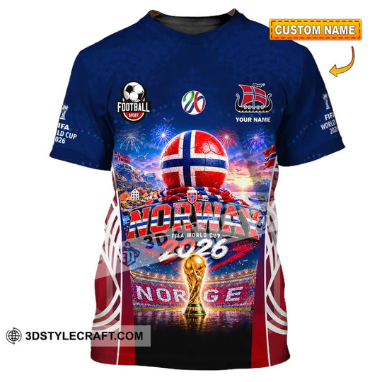 Unisex Shirt - Custom Norway World Cup 2026 Shirt style option 1