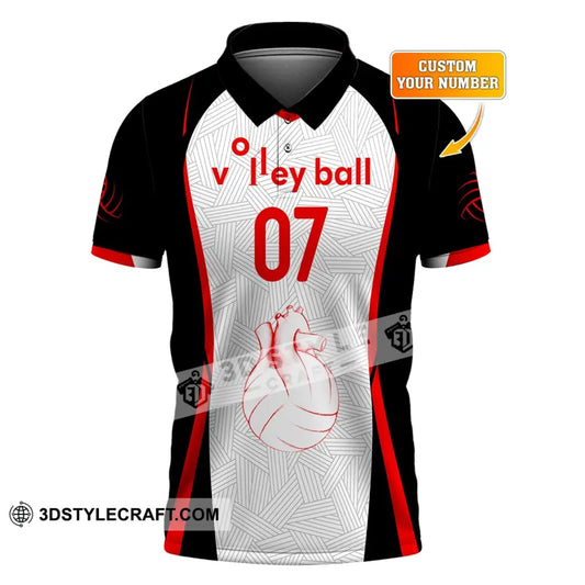 Unisex Shirt Custom Number Volleyball Hoodie Team T-Shirt Gift For Players