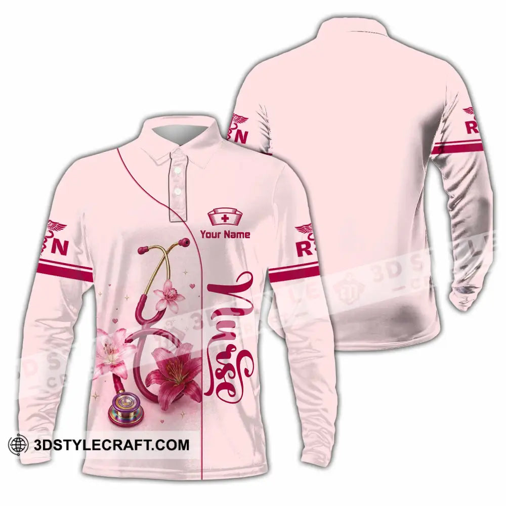 Unisex Shirt - Custom Nurse Shirt - Long Sleeve Polo / S - T-shirt