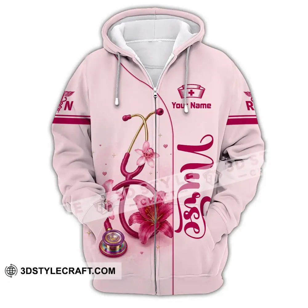 Unisex Shirt - Custom Nurse Shirt - Zipper Hoodie / S - T-shirt