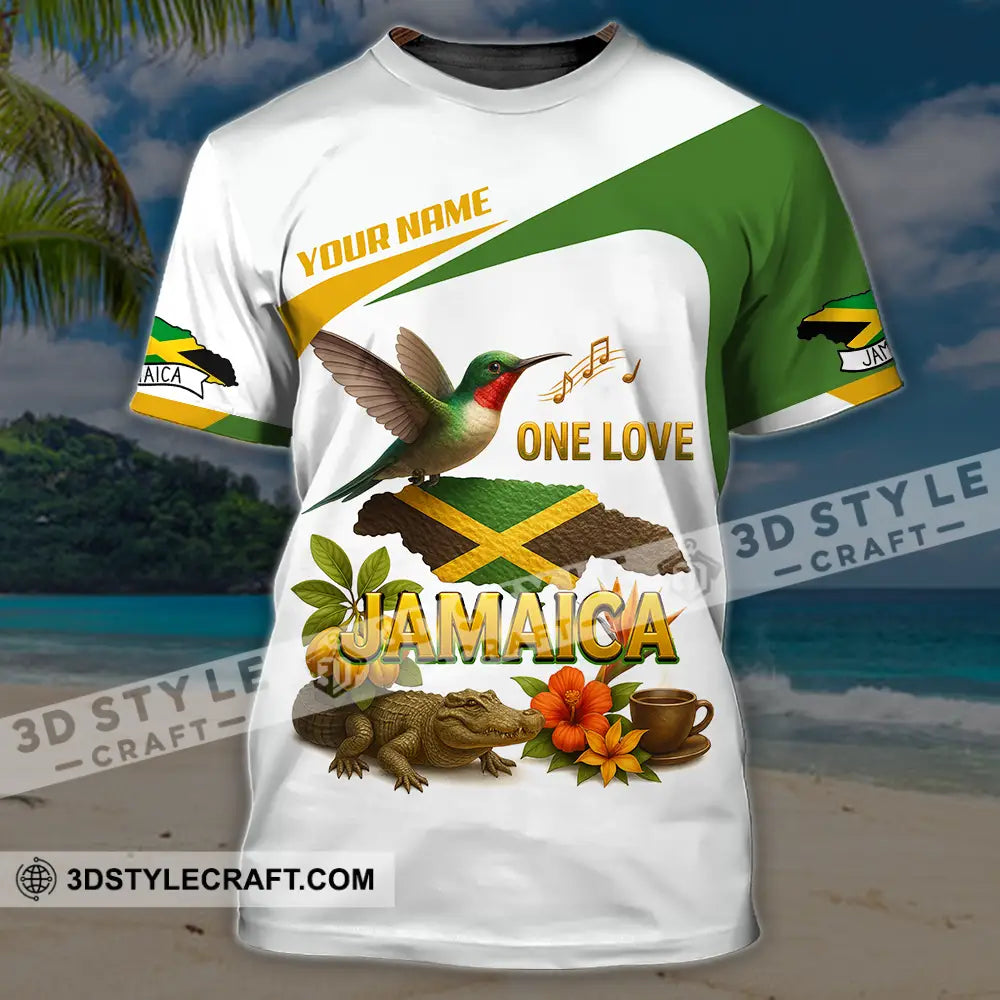 Unisex Shirt - Custom One Love Jamaica Shirt T-Shirt / S T-shirt