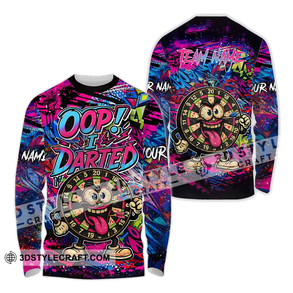 Unisex Shirt - Custom Oops I Darted 3D Shirt Long Sleeve Shirt / S T-shirt