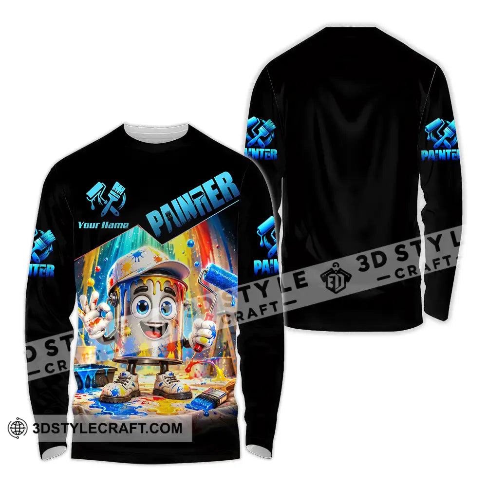 Unisex Shirt - Custom Painter Shirt - Long Sleeve Shirt / S - T-shirt