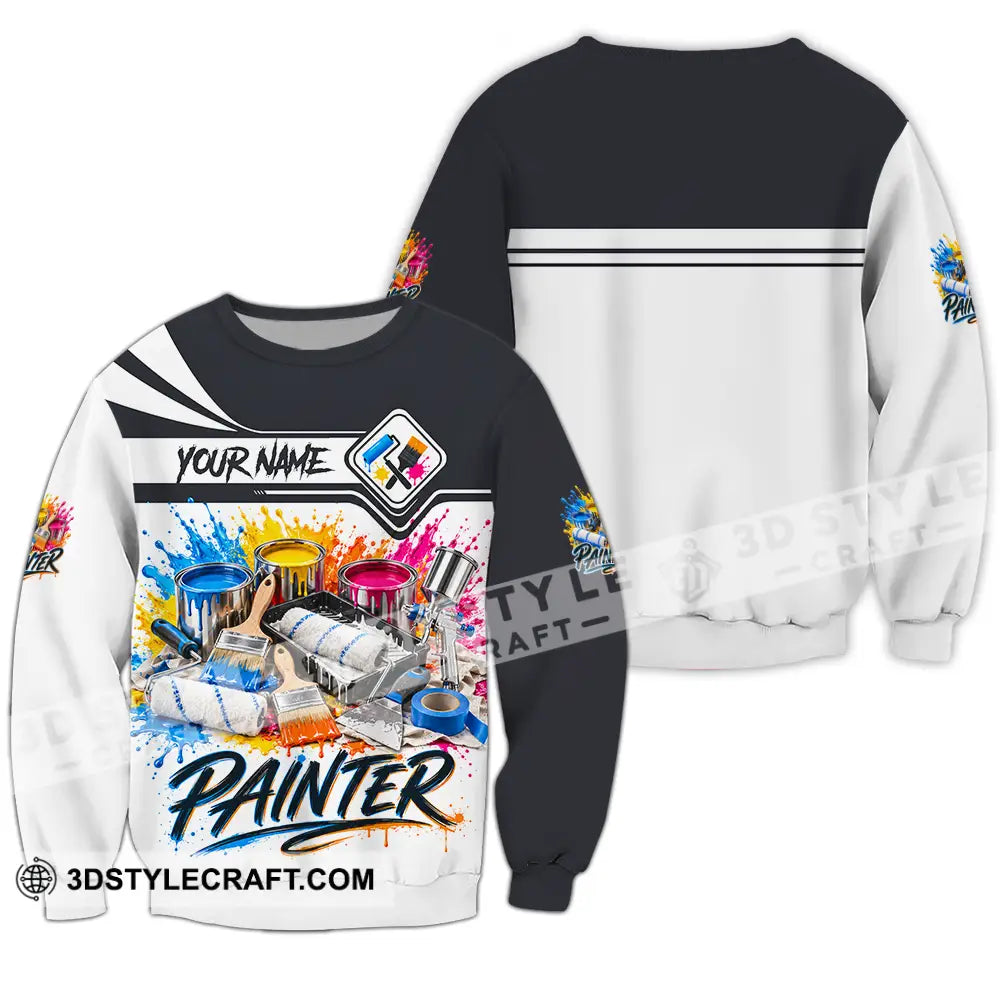 Unisex Shirt - Custom Painter Shirt - Long Sleeve / S - T-shirt