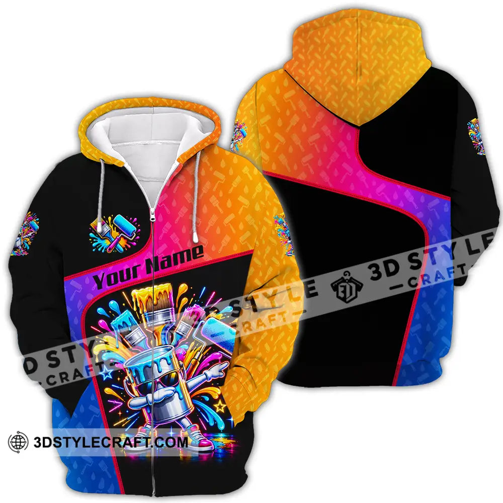 Unisex Shirt - Custom Painter Shirt - Zipper Hoodie / S - T-shirt