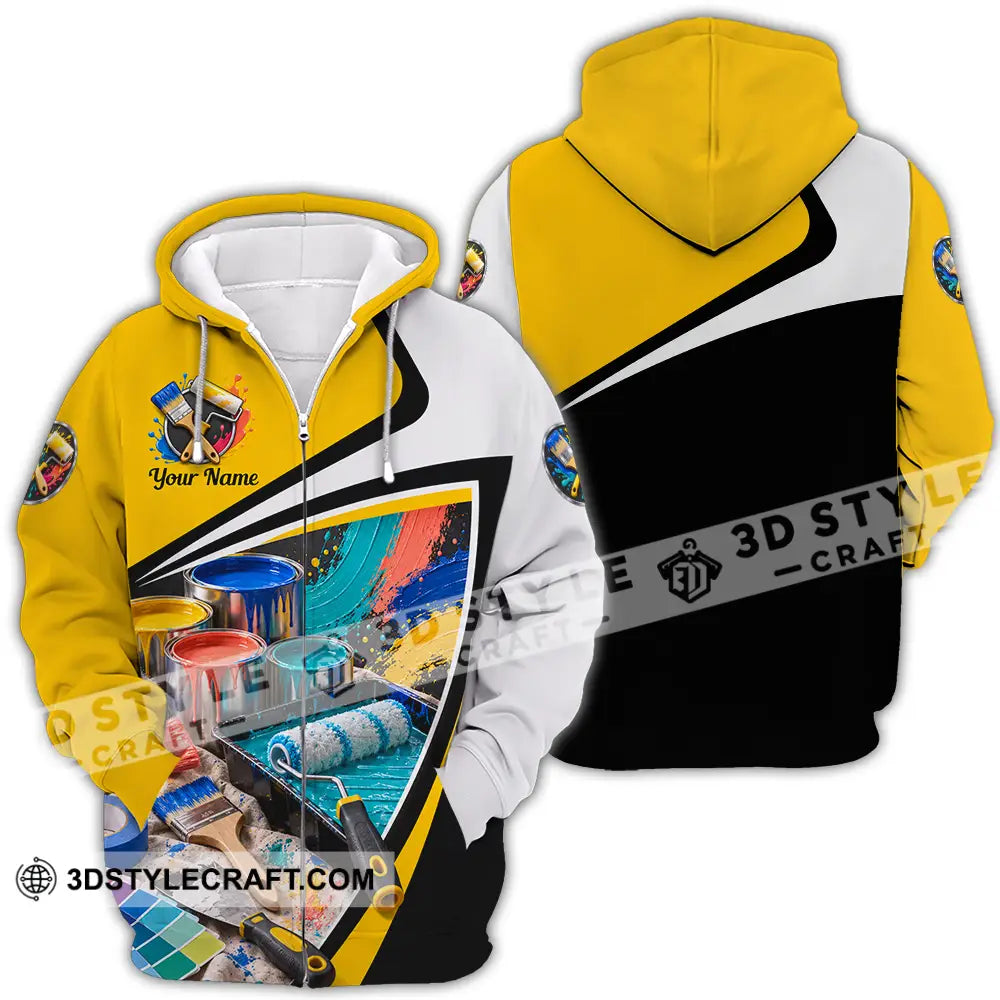 Unisex Shirt - Custom Painter Shirt - Zipper Hoodie / S - T-shirt