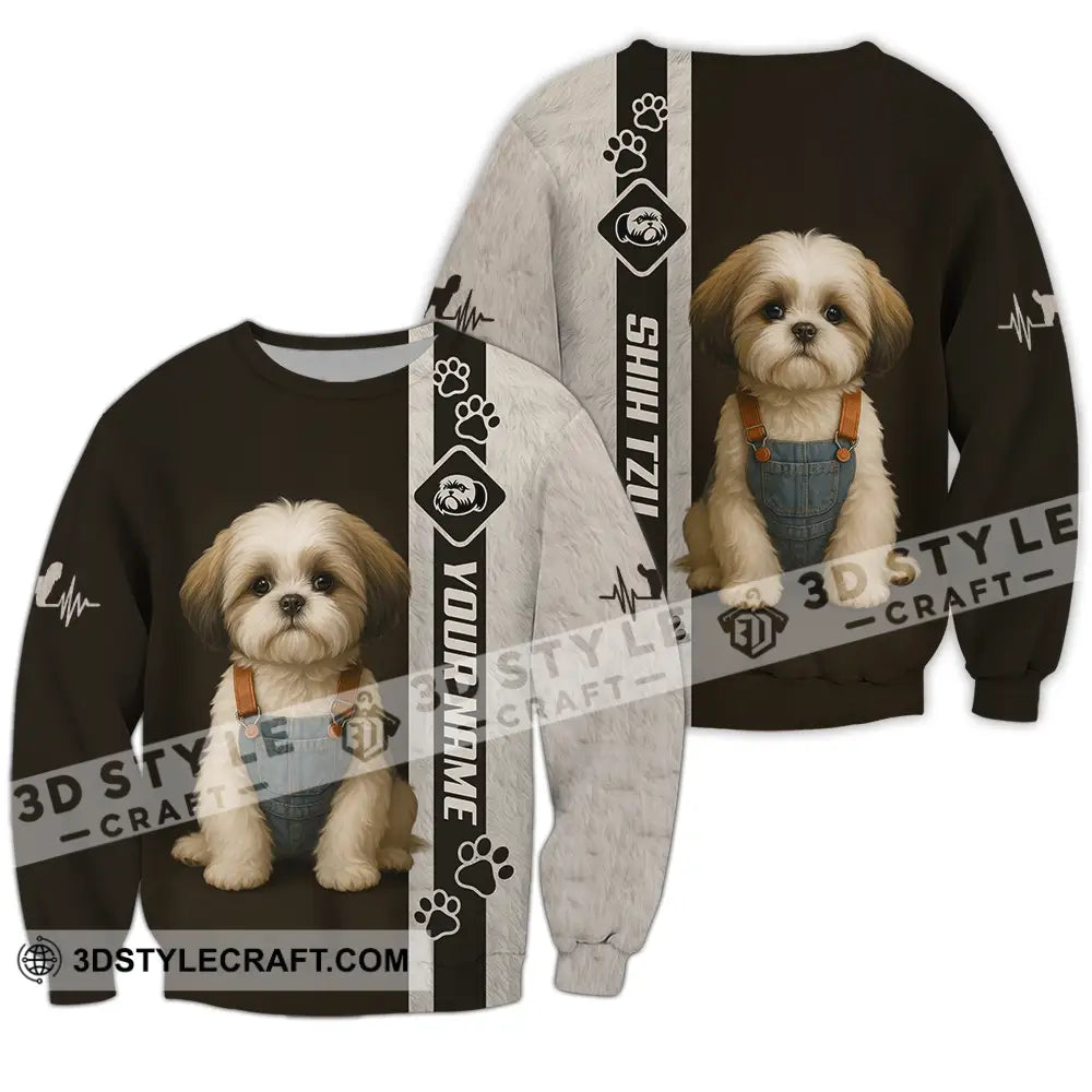 Unisex Shirt - Custom Pet Lover Shih Tzu Shirt Long Sleeve / S T-shirt