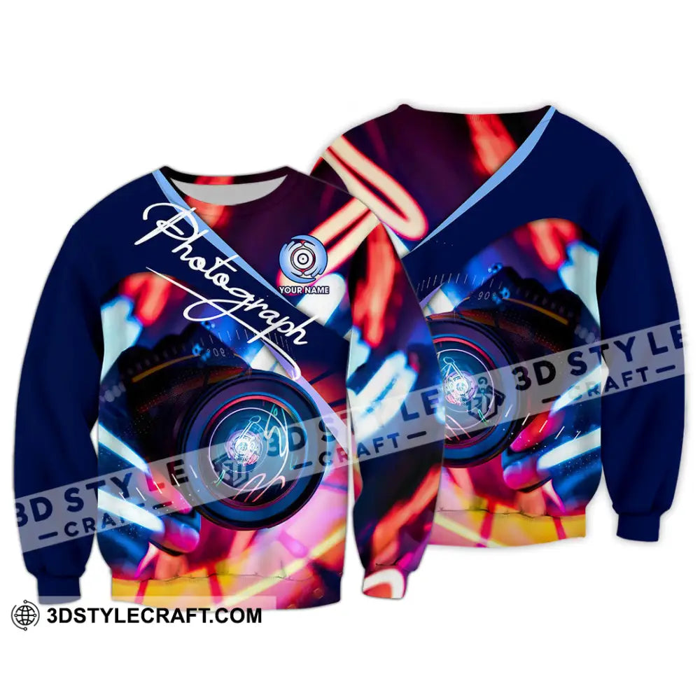 Unisex Shirt - Custom Photograph 3D Shirt Long Sleeve / S T-shirt