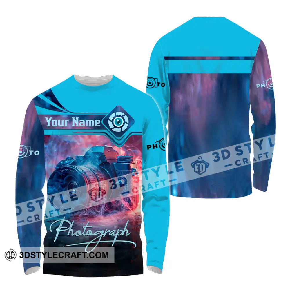 Unisex Shirt - Custom Photograph 3D Shirt Long Sleeve Shirt / S T-shirt