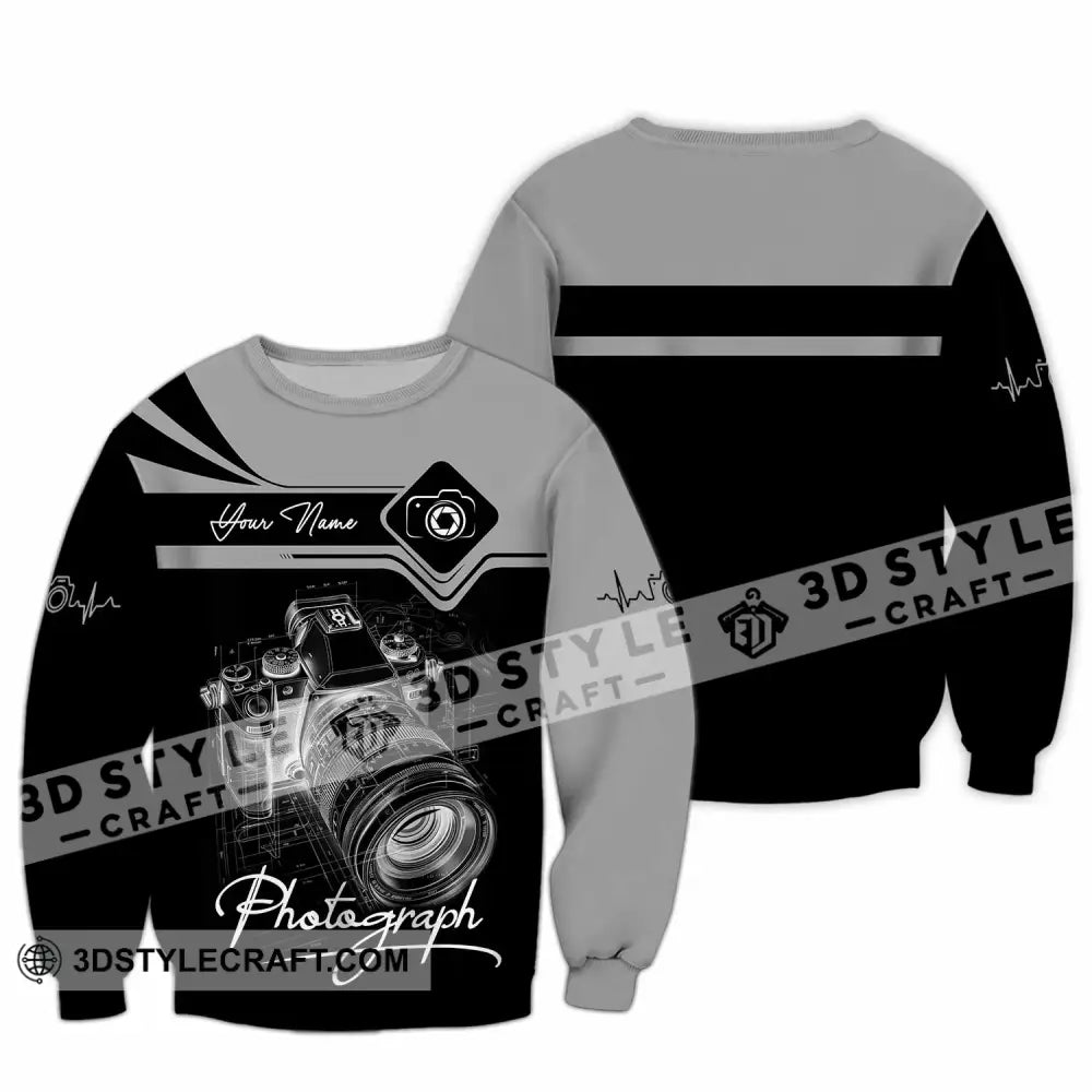 Unisex Shirt - Custom Photograph 3D Shirt Long Sleeve / S T-shirt