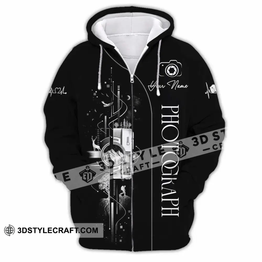 Unisex Shirt - Custom Photograph 3D Shirt - Zipper Hoodie / S - T-shirt