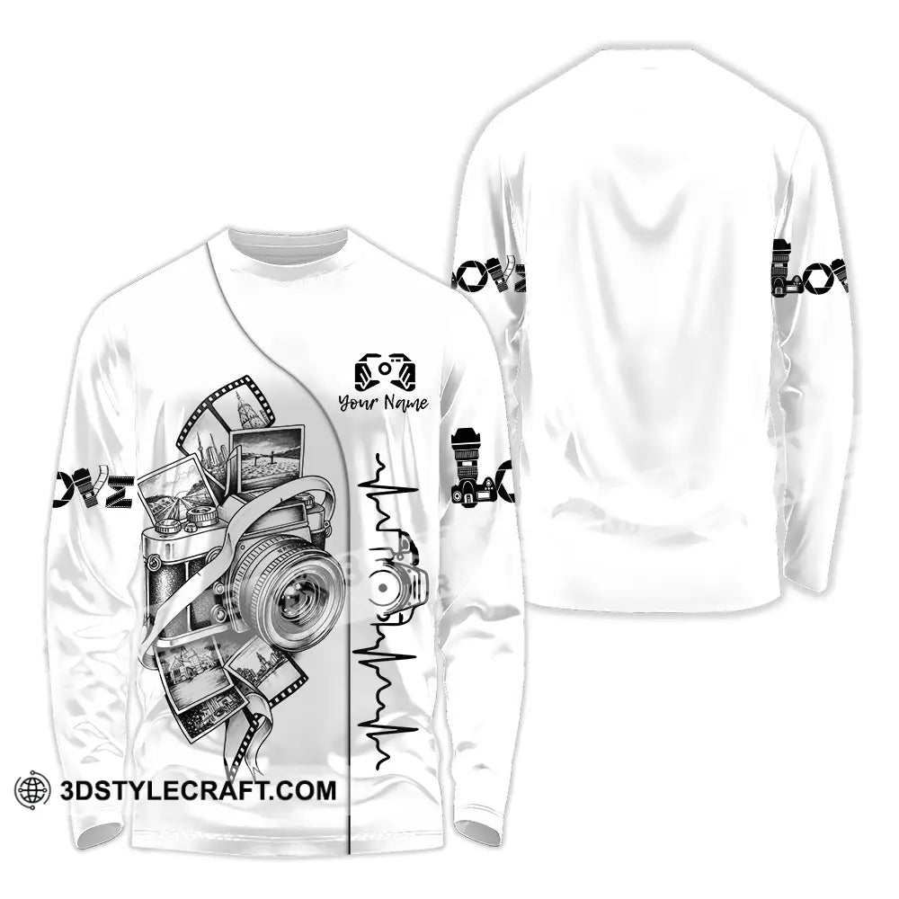 Unisex Shirt - Custom Photographer Shirt - Long Sleeve Shirt / S - T-shirt