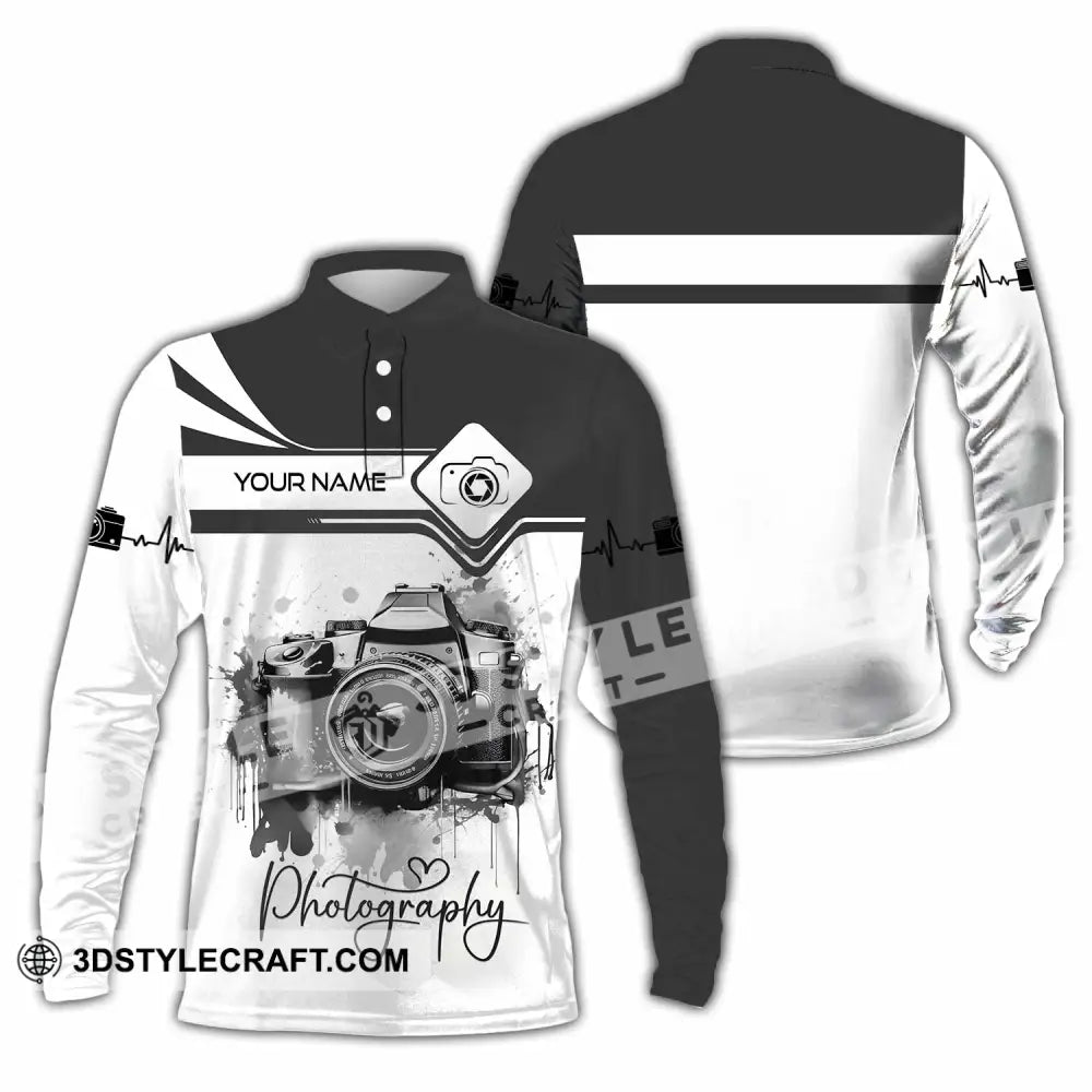 Unisex Shirt - Custom Photography 2026 3D Shirt - Long Sleeve Polo / S - T-shirt