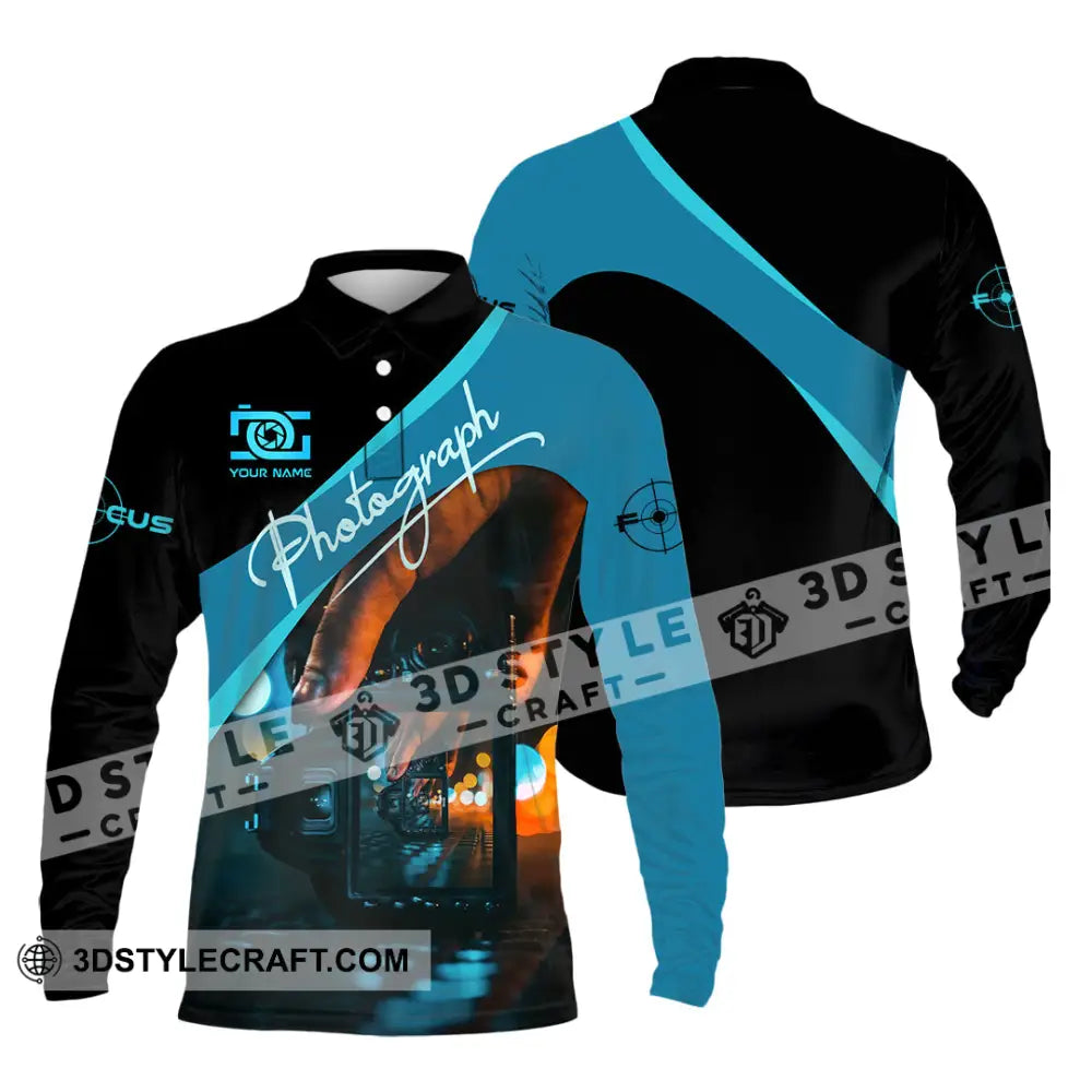Unisex Shirt - Custom Photography 3D Shirt Long Sleeve Polo / S T-shirt