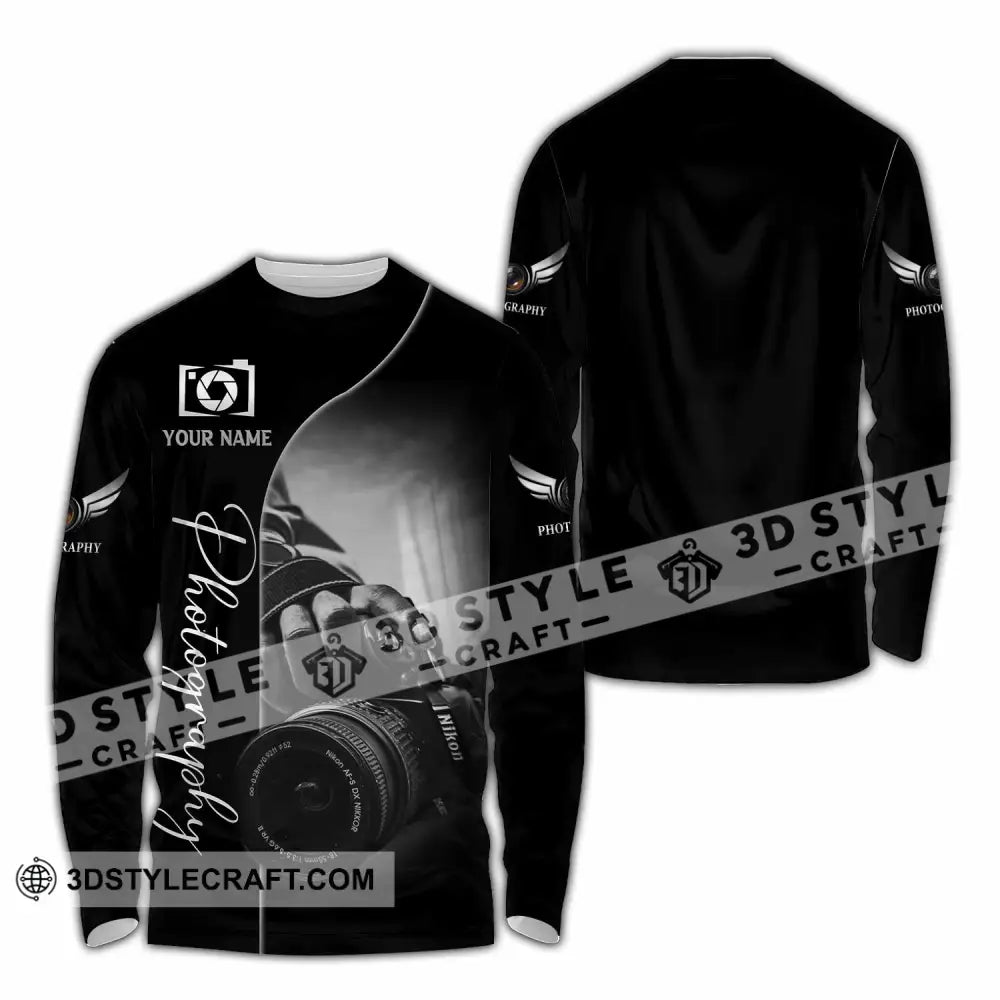 Unisex Shirt - Custom Photography 3D Shirt Long Sleeve Shirt / S T-shirt