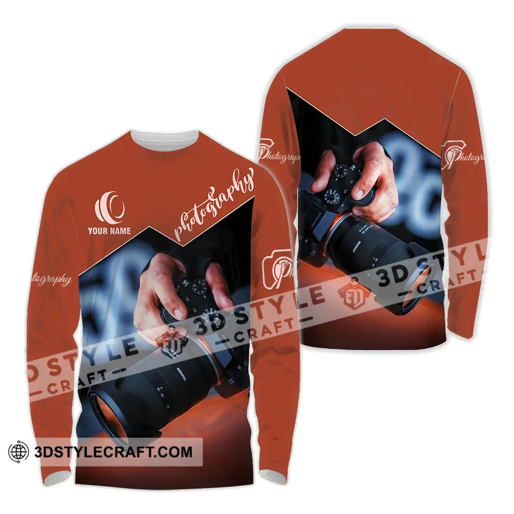 Unisex Shirt - Custom Photography 3D Shirt Long Sleeve Shirt / S T-shirt