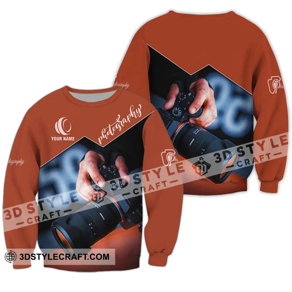 Unisex Shirt - Custom Photography 3D Shirt Long Sleeve / S T-shirt