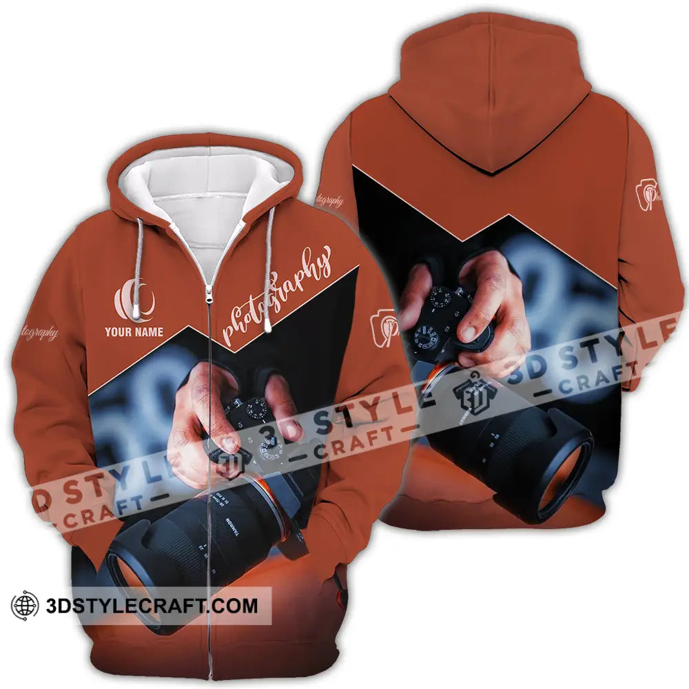 Unisex Shirt - Custom Photography 3D Shirt Zipper Hoodie / S T-shirt