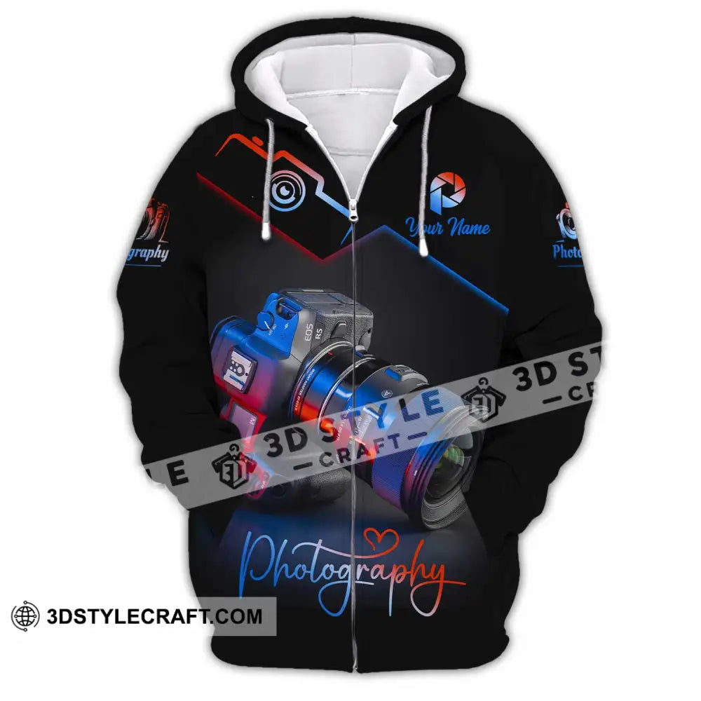 Unisex Shirt - Custom Photography 3D Shirt Zipper Hoodie / S T-shirt