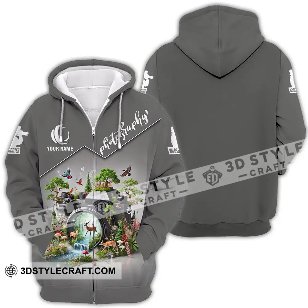 Unisex Shirt - Custom Photography Lover Shirt Zipper Hoodie / S T-shirt