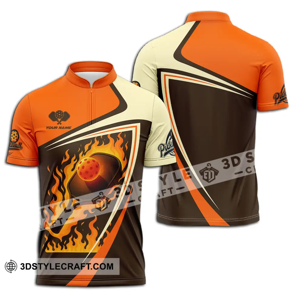 Unisex Shirt - Custom Pickleball Sport Shirt Zipper Polo Shirt / S T-shirt