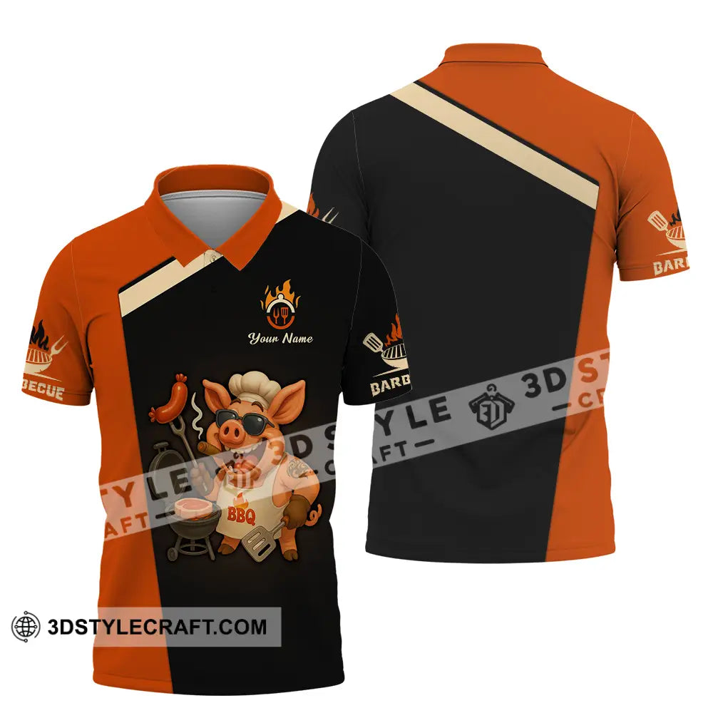 Unisex Shirt - Custom Pig Barbecue Shirt Polo Shirt / S T-shirt