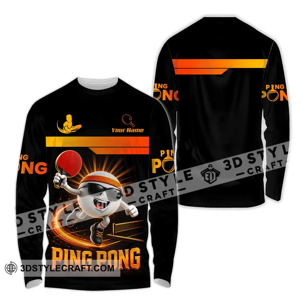 Unisex Shirt - Custom Ping Pong Shirt - Long Sleeve Shirt / S - T-shirt