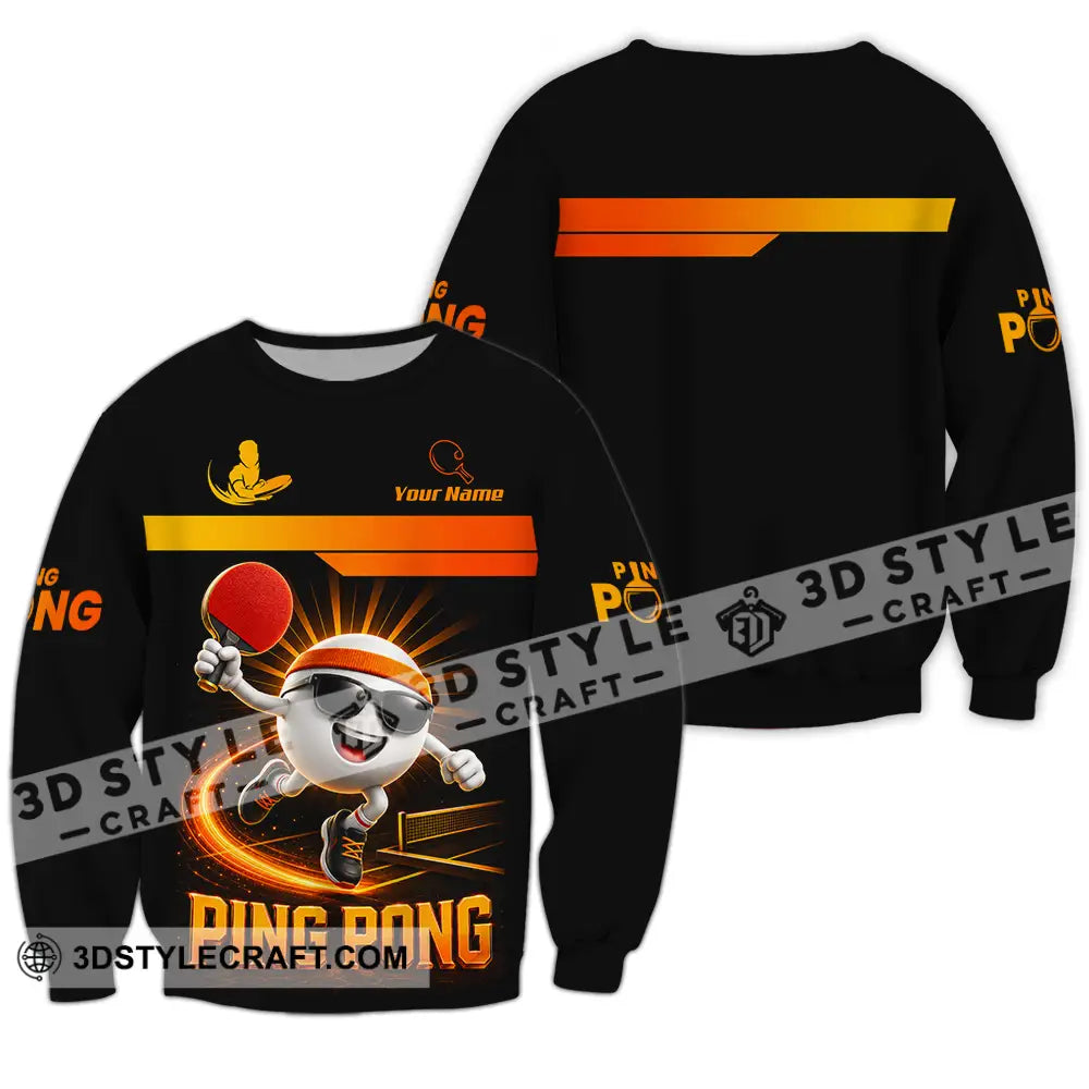 Unisex Shirt - Custom Ping Pong Shirt - Long Sleeve / S - T-shirt