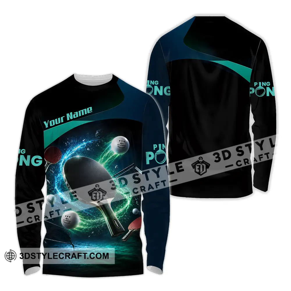 Unisex Shirt - Custom Ping Pong Shirt - Long Sleeve Shirt / S - T-shirt