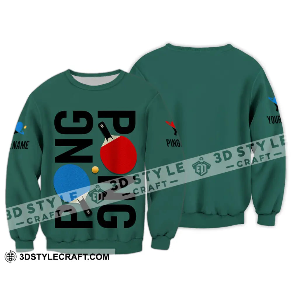 Unisex Shirt - Custom Ping Pong Shirt Long Sleeve / S T-shirt