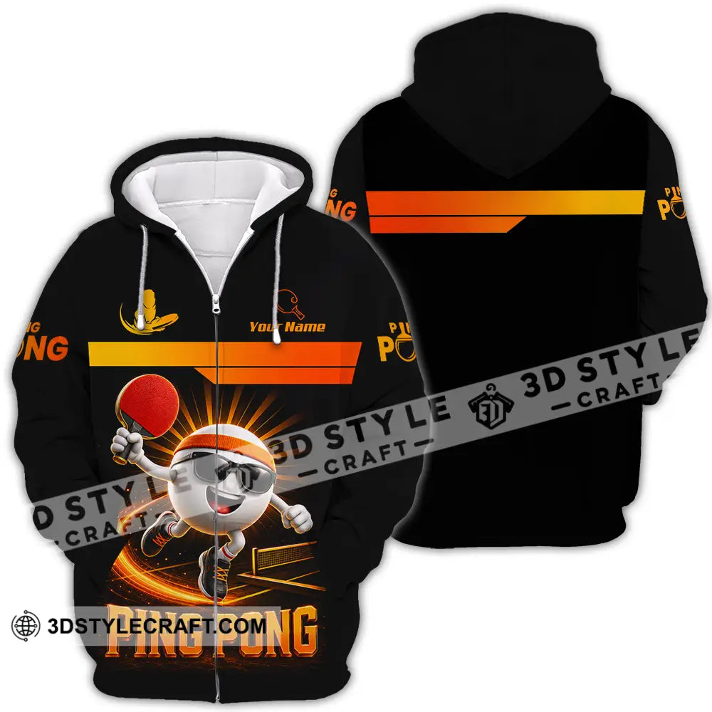 Unisex Shirt - Custom Ping Pong Shirt - Zipper Hoodie / S - T-shirt