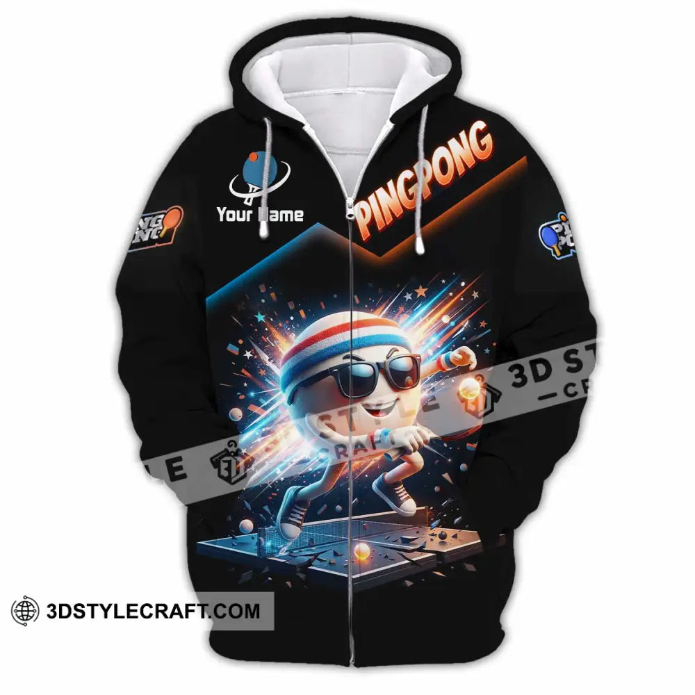 Unisex Shirt - Custom Ping Pong Shirt - Zipper Hoodie / S - T-shirt