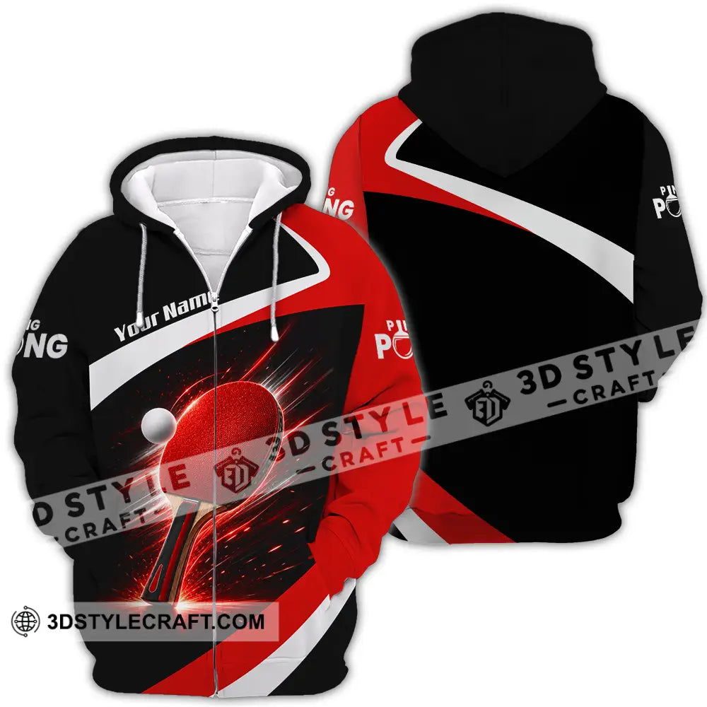 Unisex Shirt - Custom Ping Pong Shirt - Zipper Hoodie / S - T-shirt
