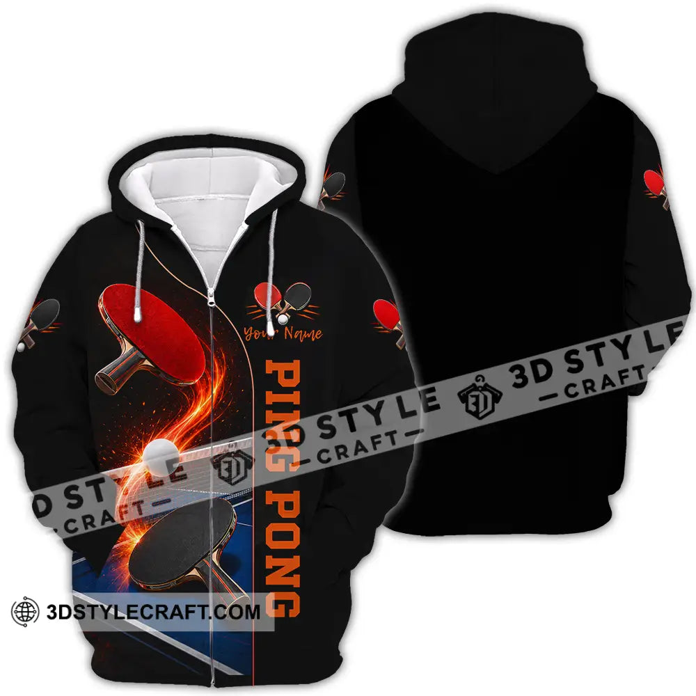 Unisex Shirt - Custom Ping Pong Shirt - Zipper Hoodie / S - T-shirt