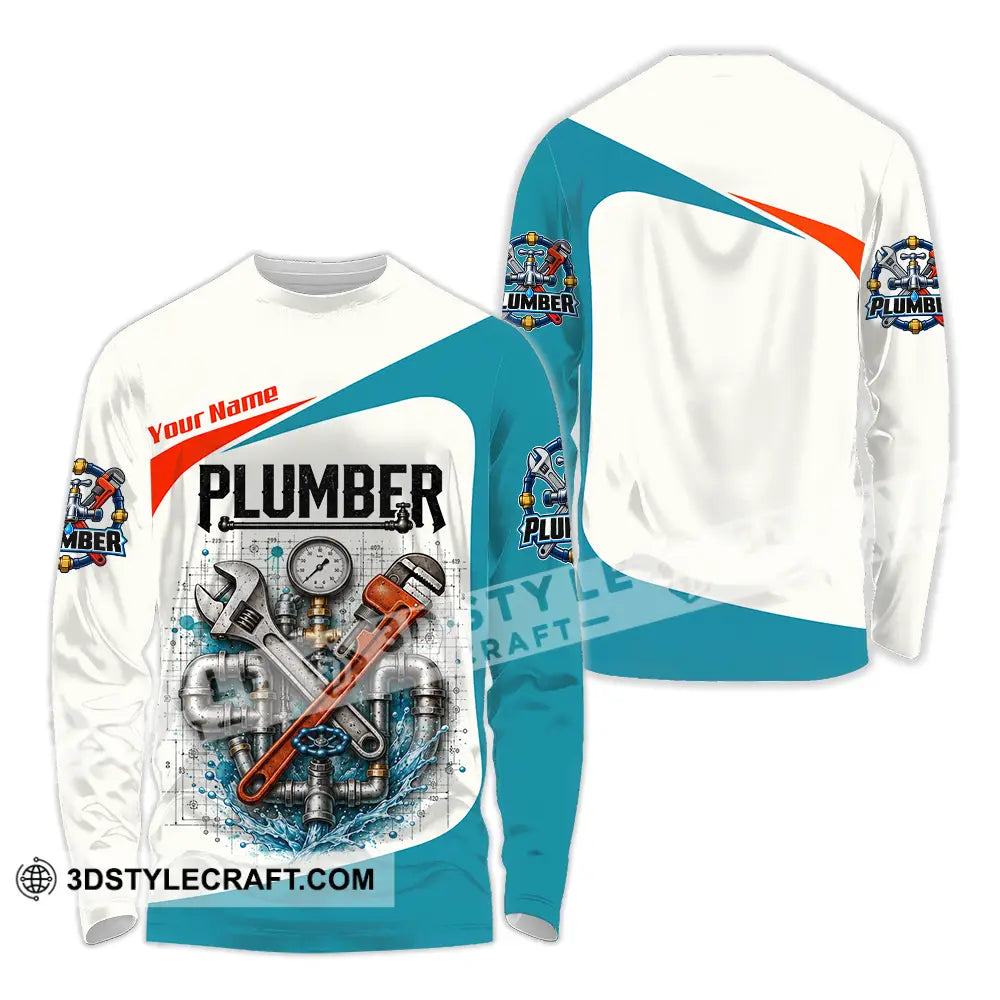 Unisex Shirt - Custom Plumber Shirt - Long Sleeve Shirt / S - T-shirt
