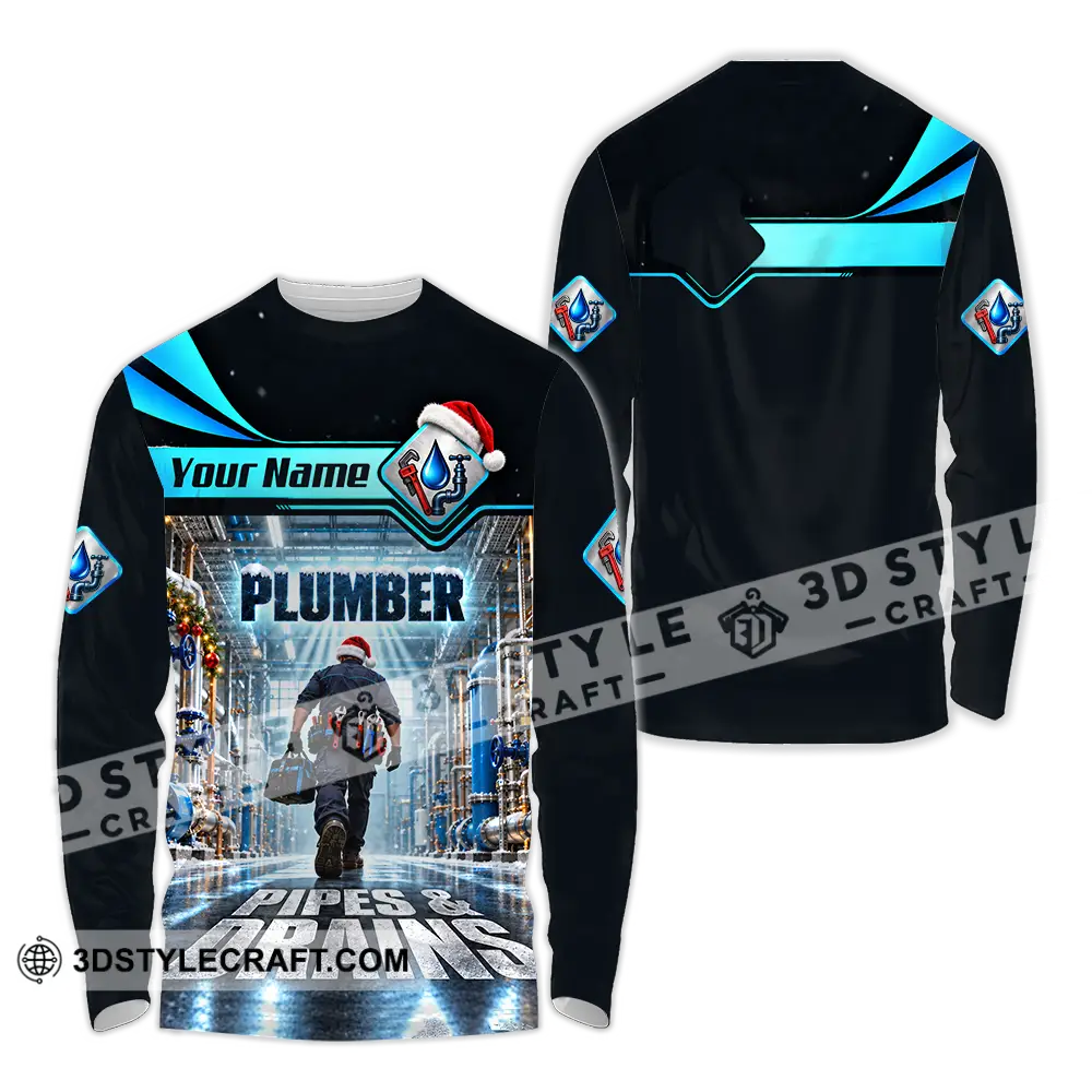 Unisex Shirt - Custom Plumber Shirt - Long Sleeve Shirt / S - T-shirt
