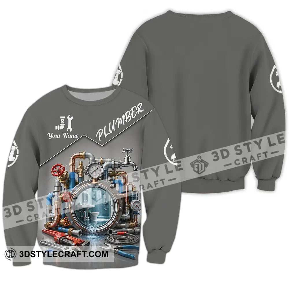Unisex Shirt - Custom Plumber Shirt - Long Sleeve / S - T-shirt