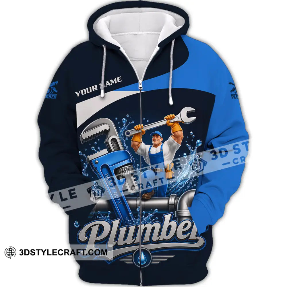 Unisex Shirt - Custom Plumber Shirt - Zipper Hoodie / S - T-shirt