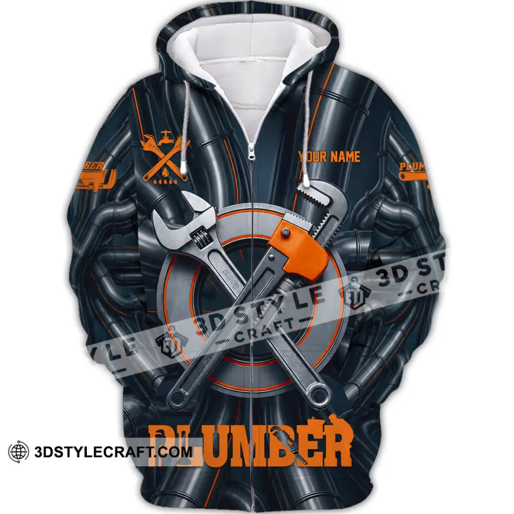 Unisex Shirt - Custom Plumber Shirt - Zipper Hoodie / S - T-shirt