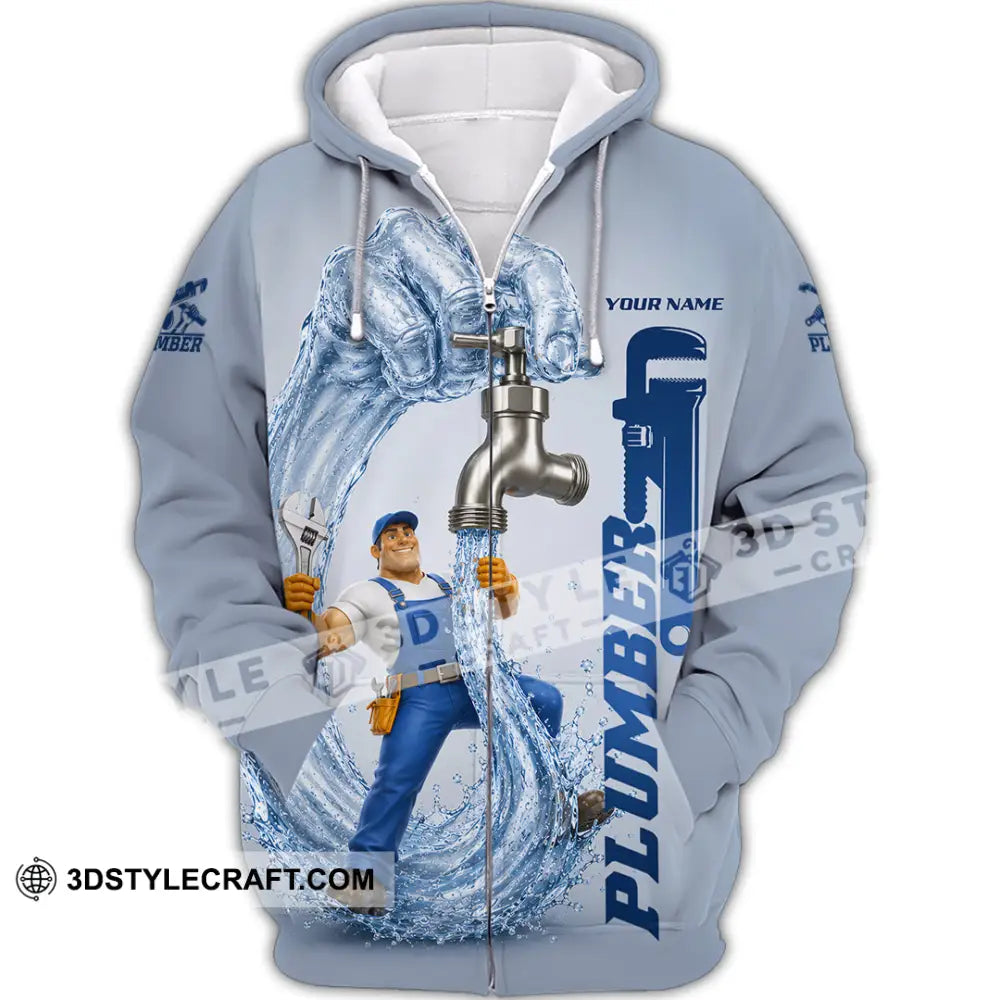 Unisex Shirt - Custom Plumber Shirt - Zipper Hoodie / S - T-shirt
